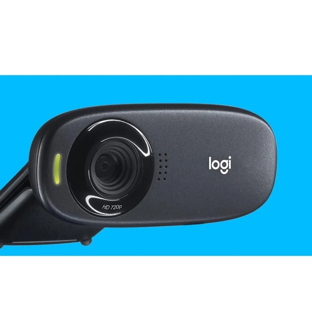 Logitech C310 HD Webcam - Black and White